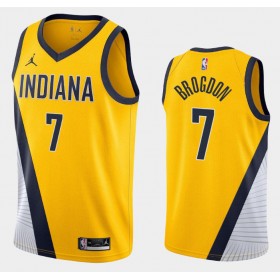 Camiseta Hombre NBA Indiana Pacers Malcolm Brogdon 7 2020-21 Jordan Brand Statement Edition Swingman